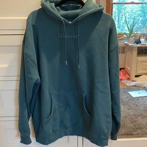 Green Glossier Hoodie rare color